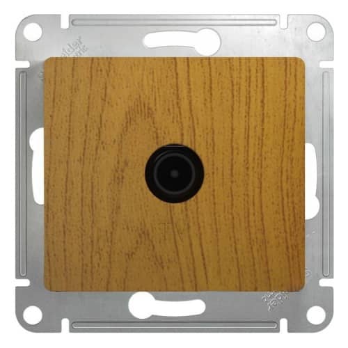 Купить Розетка Schneider Electric Glossa GSL000591 TV оконечный одноместный дуб по низкой цене
