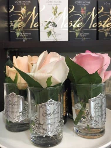 Купить Букет Cote Noire Бутон розы Ivory ароматический, прозрачное стекло по низкой цене