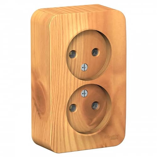 Купить Розетка Schneider Electric Blanca BLNRA000215 двухместная без заземления с изолирующей пластиной ясень по низкой цене