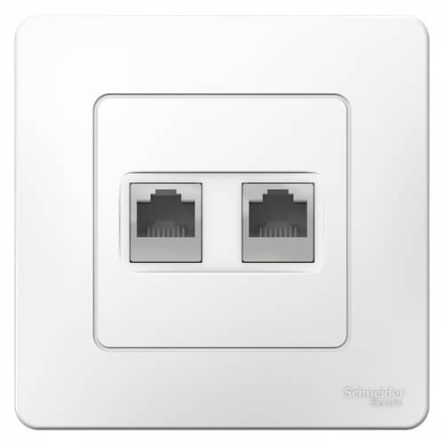 Купить Розетка Schneider Electric Blanca BLNIS045451 2хRJ45 компьютерная одноместная белая по низкой цене