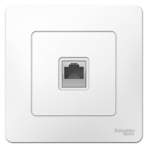 Купить Розетка Schneider Electric Blanca BLNIS045001 RJ45 компьютерная одноместная белая по низкой цене