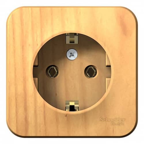 Купить Розетка Schneider Electric Blanca BLNRA010115 одноместная с заземлением с изолирующей пластиной ясень по низкой цене