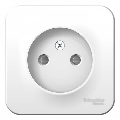 Купить Розетка Schneider Electric Blanca BLNRA001111 одноместная с защитными шторками и изолирующей пластиной белая по низкой цене