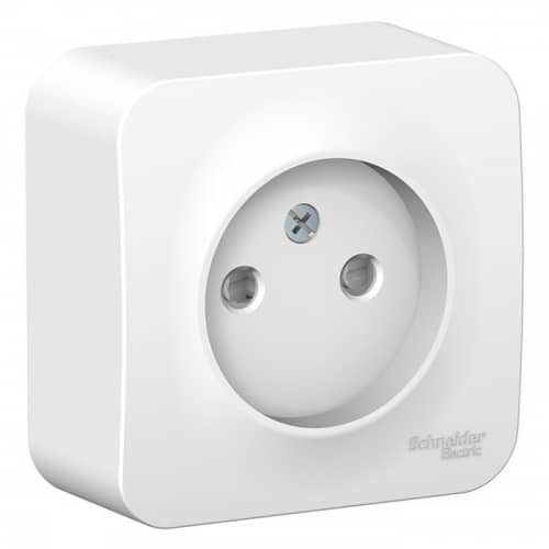 Купить Розетка Schneider Electric Blanca BLNRA001111 одноместная с защитными шторками и изолирующей пластиной белая по низкой цене