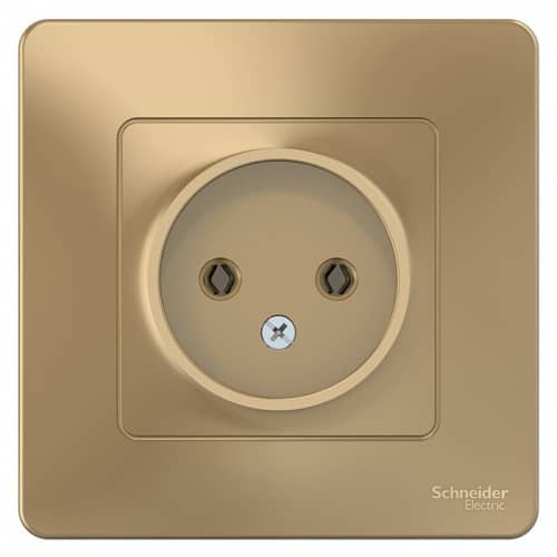 Купить Розетка Schneider Electric Blanca BLNRS000014 одноместная без заземления титан по низкой цене