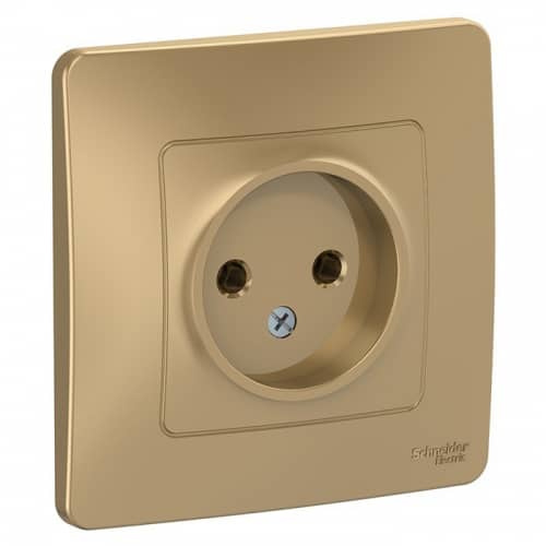 Купить Розетка Schneider Electric Blanca BLNRS000014 одноместная без заземления титан по низкой цене