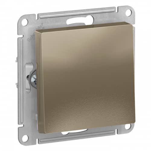 Купить Выключатель Schneider Electric AtlasDesign ATN000511 одноклавишный шампань по низкой цене