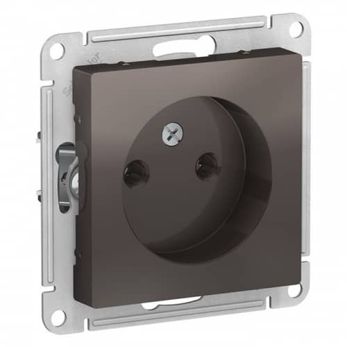 Купить Розетка Schneider Electric AtlasDesign ATN000641 одноместная без заземления мокко по низкой цене