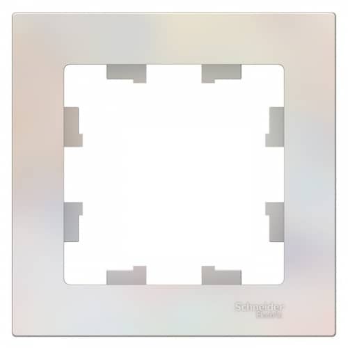 Купить Рамка Schneider Electric AtlasDesign ATN000401 жемчуг одноместная по низкой цене