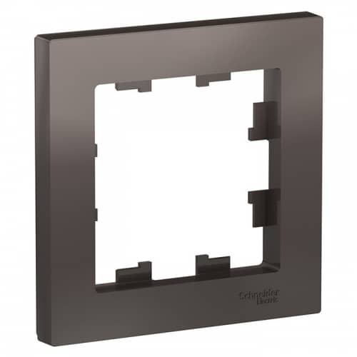 Купить Рамка Schneider Electric AtlasDesign ATN000601 мокко одноместная по низкой цене