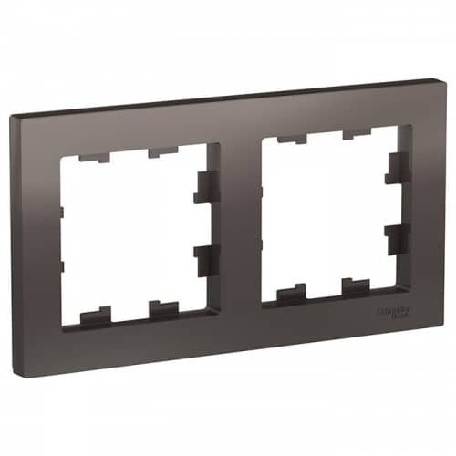 Купить Рамка Schneider Electric AtlasDesign ATN000602 мокко двухместная по низкой цене