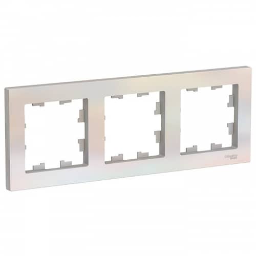Купить Рамка Schneider Electric AtlasDesign ATN000403 жемчуг трехместная по низкой цене