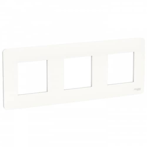 Купить Рамка Schneider Electric Unica Studio NU200618 белая трехместная по низкой цене