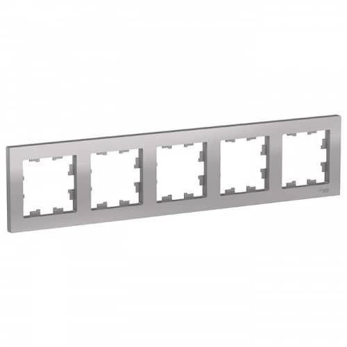 Купить Рамка Schneider Electric AtlasDesign ATN000305 алюминий пятиместная по низкой цене