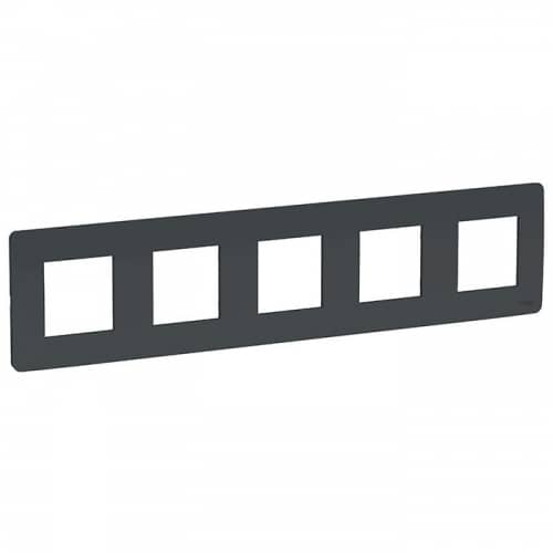 Купить Рамка Schneider Electric Unica Studio NU201054 антрацит пятиместная по низкой цене