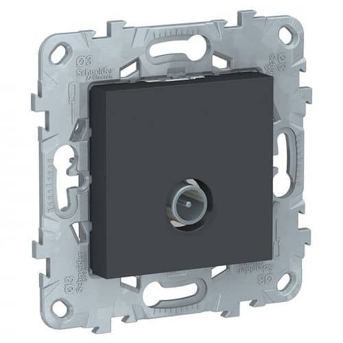 Купить Розетка Schneider Electric Unica New NU546254 TV антрацит по низкой цене