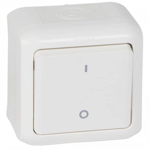 Купить Выключатель Legrand Quteo 782309 одноклавишный белый по низкой цене