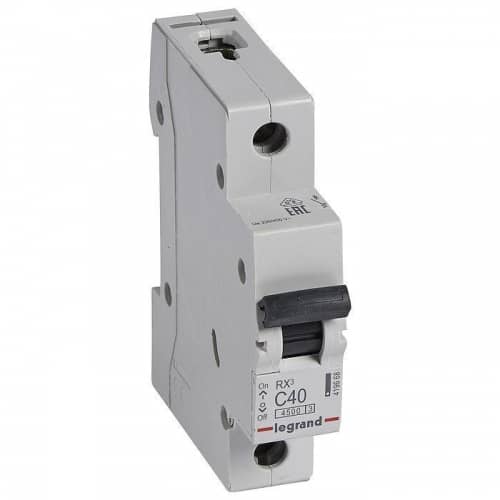 Купить Автоматический выключатель Legrand RX3 419668 1P C 40A 4,5 кА по низкой цене