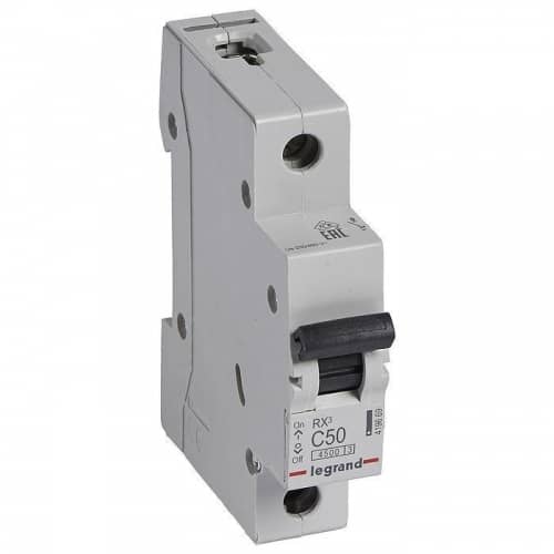Купить Автоматический выключатель Legrand RX3 419669 1P C 50A 4,5 кА по низкой цене