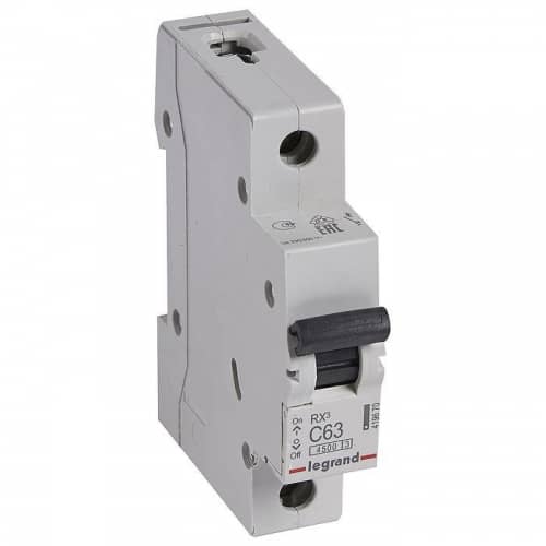 Купить Автоматический выключатель Legrand RX3 419670 1P C 63A 4,5 кА по низкой цене