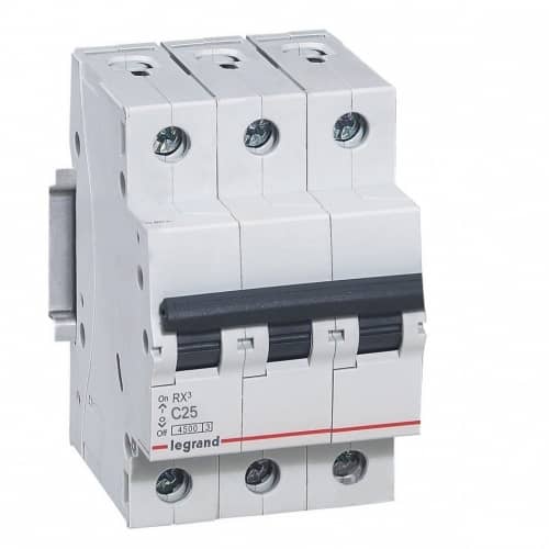 Купить Автоматический выключатель Legrand RX3 419710 3P C 25A 4,5 кА по низкой цене