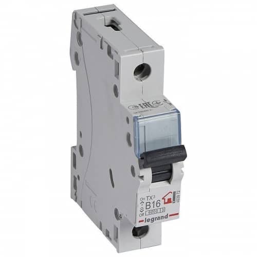Купить Автоматический выключатель Legrand TX3 403972 1P B 16A 6кА по низкой цене
