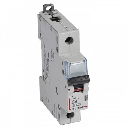 Купить Автоматический выключатель Legrand DX3-E 407259 1P C 4A 6кА по низкой цене