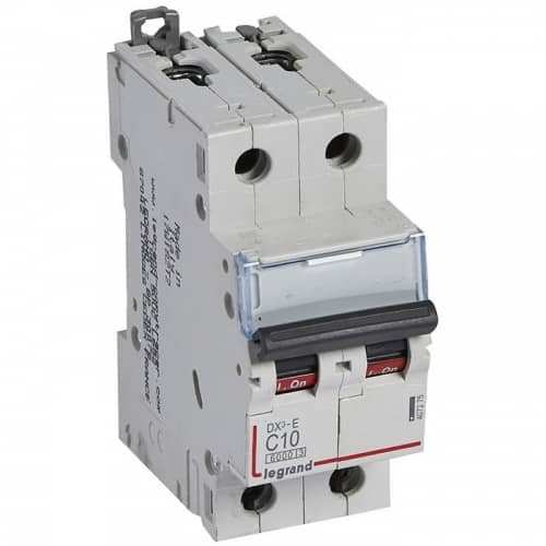 Купить Автоматический выключатель Legrand DX3-E 407275 2P C 10A 6кА по низкой цене