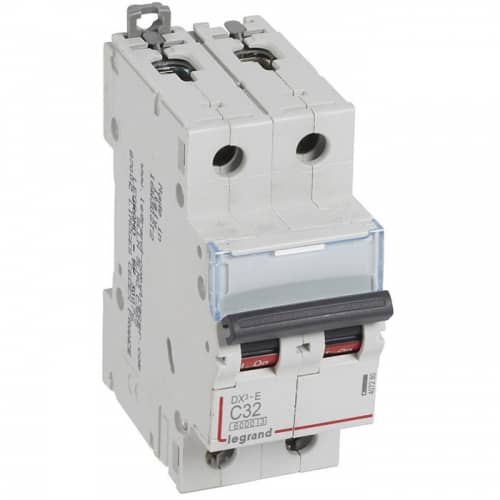 Купить Автоматический выключатель Legrand DX3-E 407280 2P C 32A 6кА по низкой цене