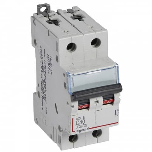 Купить Автоматический выключатель Legrand DX3-E 407281 2P C 40A 6кА по низкой цене