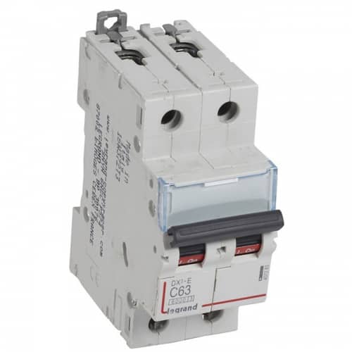 Купить Автоматический выключатель Legrand DX3-E 407283 2P C 63A 6кА по низкой цене