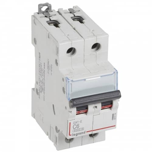 Купить Автоматический выключатель Legrand DX3-E 407274 2P C 6A 6кА по низкой цене