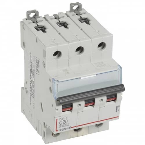 Купить Автоматический выключатель Legrand DX3-E 407292 3P C 20A 6кА по низкой цене