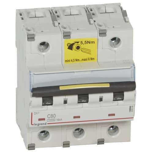 Купить Автоматический выключатель Legrand DX3 409280 3P C 80A 10кА/16кА по низкой цене
