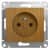 Купить Розетка Schneider Electric Glossa GSL000541 одноместная без заземления дуб по низкой цене