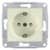 Купить Розетка Schneider Electric Sedna SDN3000147 одноместная с заземлением и защитными шторками бежевый по низкой цене
