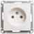 Купить Розетка Schneider Electric W59 RS16-153-1-86 одноместная без заземления белый по низкой цене