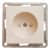 Купить Розетка Schneider Electric W59 RS16-151-2-86 одноместная с защитными шторками Слоновая кость по низкой цене