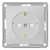 Купить Розетка Schneider Electric W59 RS16-152-1-86 одноместная с заземлением и защитными шторками белый по низкой цене