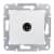 Купить Розетка Schneider Electric Sedna SDN3201821 TV проходной одноместный белый по низкой цене