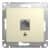 Купить Розетка Schneider Electric Glossa GSL000281K RJ45 компьютерная одноместный бежевый по низкой цене