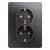Купить Розетка Schneider Electric Glossa GSL001326 двухместная с заземлением и защитными шторками графит по низкой цене