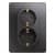 Купить Розетка Schneider Electric Glossa GSL001324 двухместная с заземлением графит по низкой цене