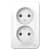 Купить Розетка Schneider Electric Blanca BLNRA000211 двухместная без заземления с изолирующей пластиной белая по низкой цене