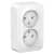 Купить Розетка Schneider Electric Blanca BLNRA000211 двухместная без заземления с изолирующей пластиной белая по низкой цене