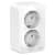 Купить Розетка Schneider Electric Blanca BLNRA011211 двухместная с заземлением и защитными шторками с изолирующей пластиной белая по низкой цене