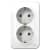 Купить Розетка Schneider Electric Blanca BLNRA010211 двухместная с заземлением и изолирующей пластиной белая по низкой цене