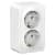 Купить Розетка Schneider Electric Blanca BLNRA010211 двухместная с заземлением и изолирующей пластиной белая по низкой цене