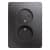 Купить Розетка Schneider Electric Glossa GSL001320 двухместная без заземления графит по низкой цене
