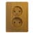 Купить Розетка Schneider Electric Glossa GSL000520 двухместная без заземления дуб по низкой цене